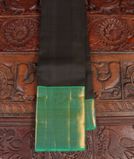 Black Handwoven Kanjivaram Silk Saree T4368321