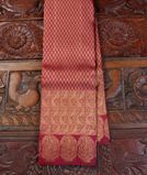 Dark Pink Handwoven Kanjivaram Silk Saree T4181421