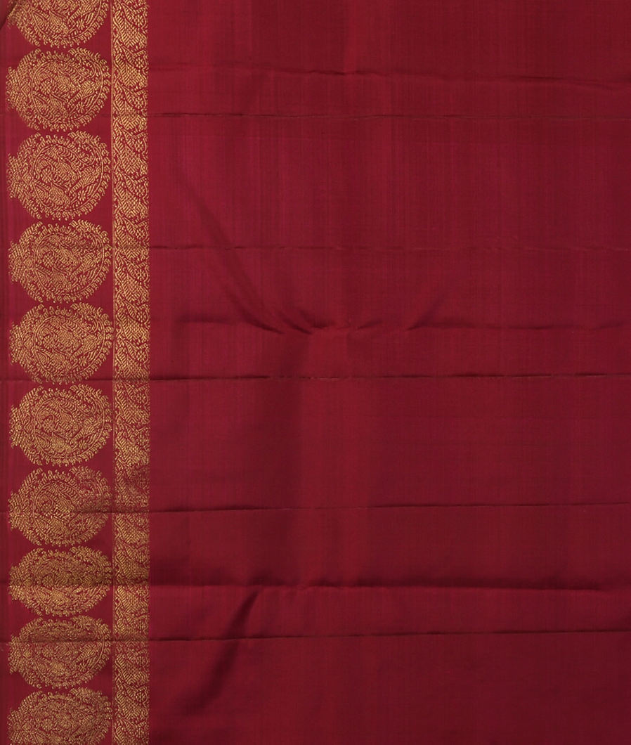 Dark Pink Handwoven Kanjivaram Silk Saree T4181423