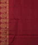 Dark Pink Handwoven Kanjivaram Silk Saree T4181423