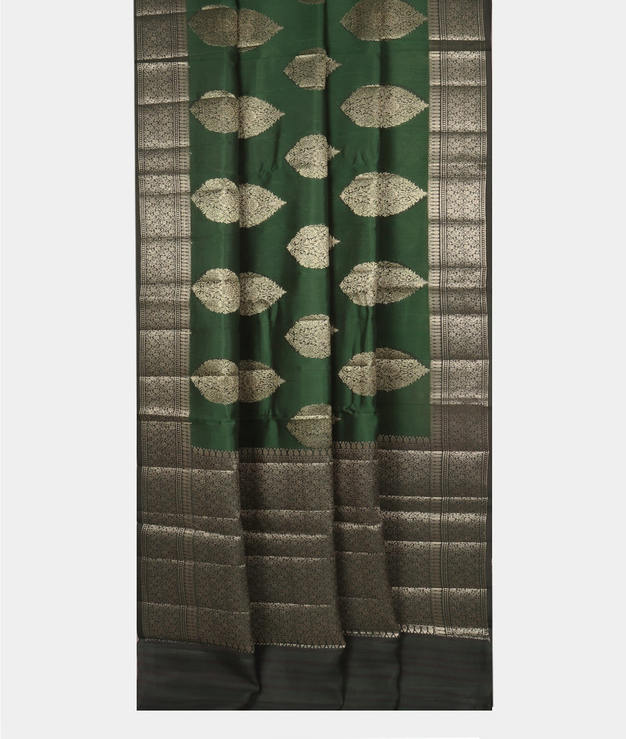 Green Chaniya Silk Saree T4118662