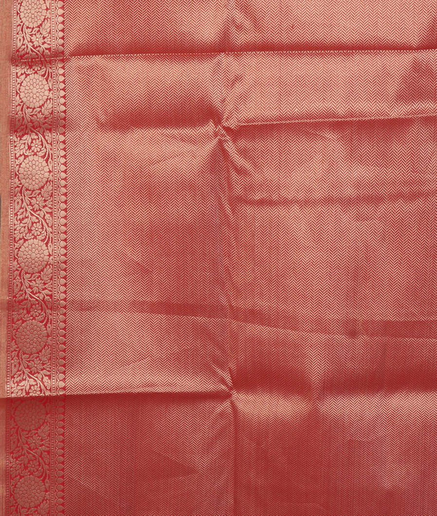 Reddish Pink Banaras Cotton Saree T4415613