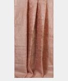 Light Pink Linen Embroidery Saree T4391472