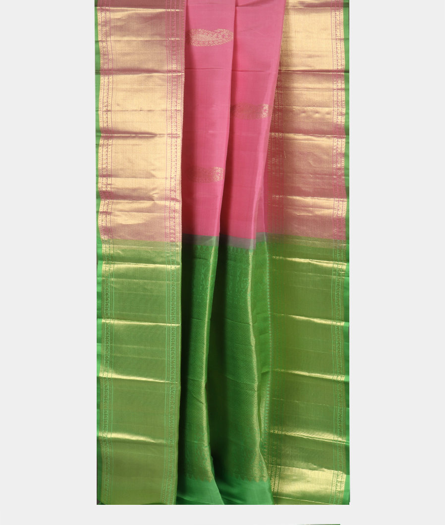 Pink Handwoven Kanjivaram Silk Saree T3702172