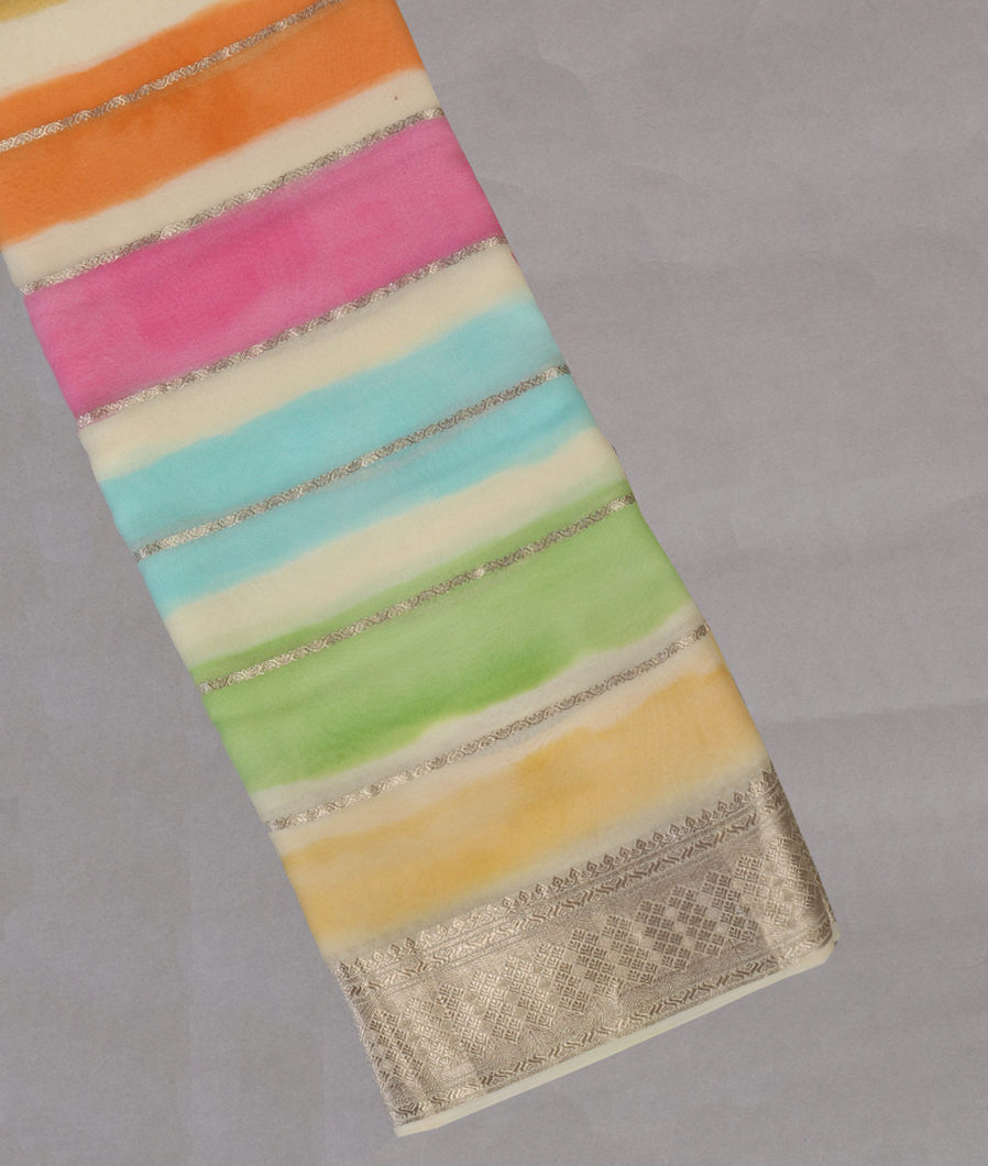Multicolour Georgette Silk Saree T432660-image