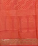 Peach Banaras Cotton Saree T4415943