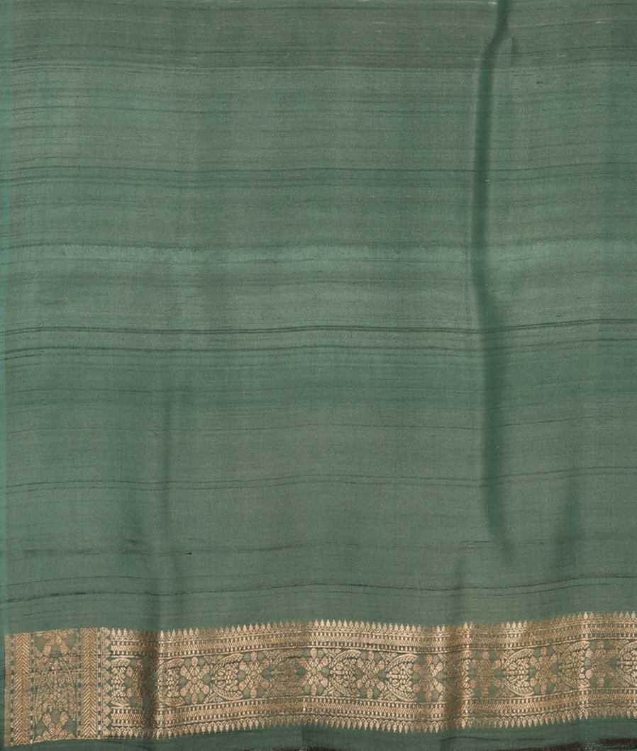 Salmon Pink Tussar Georgette Silk Saree T3008383