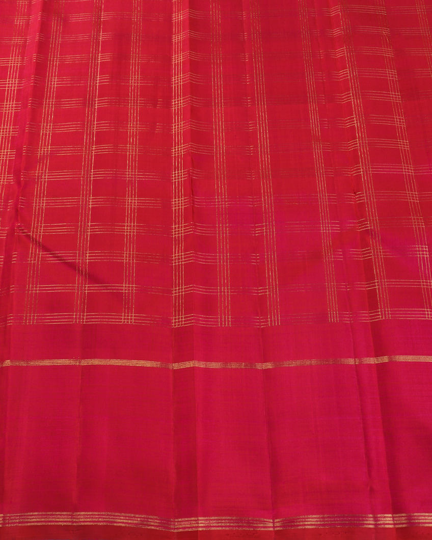 Green Handwoven Kanjivaram Silk Saree T4390523