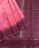 Pink Handwoven Kanjivaram Silk Saree T4385914