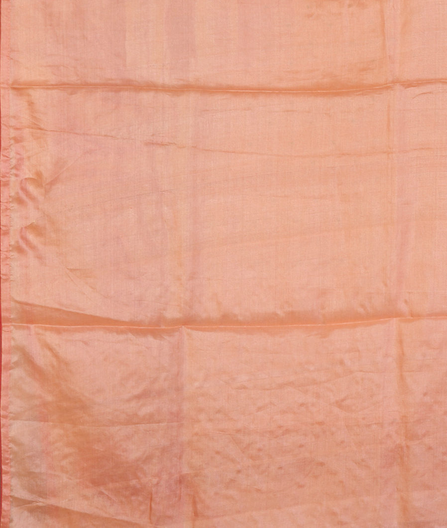 Peach Tussar Embroidery Saree T4180193