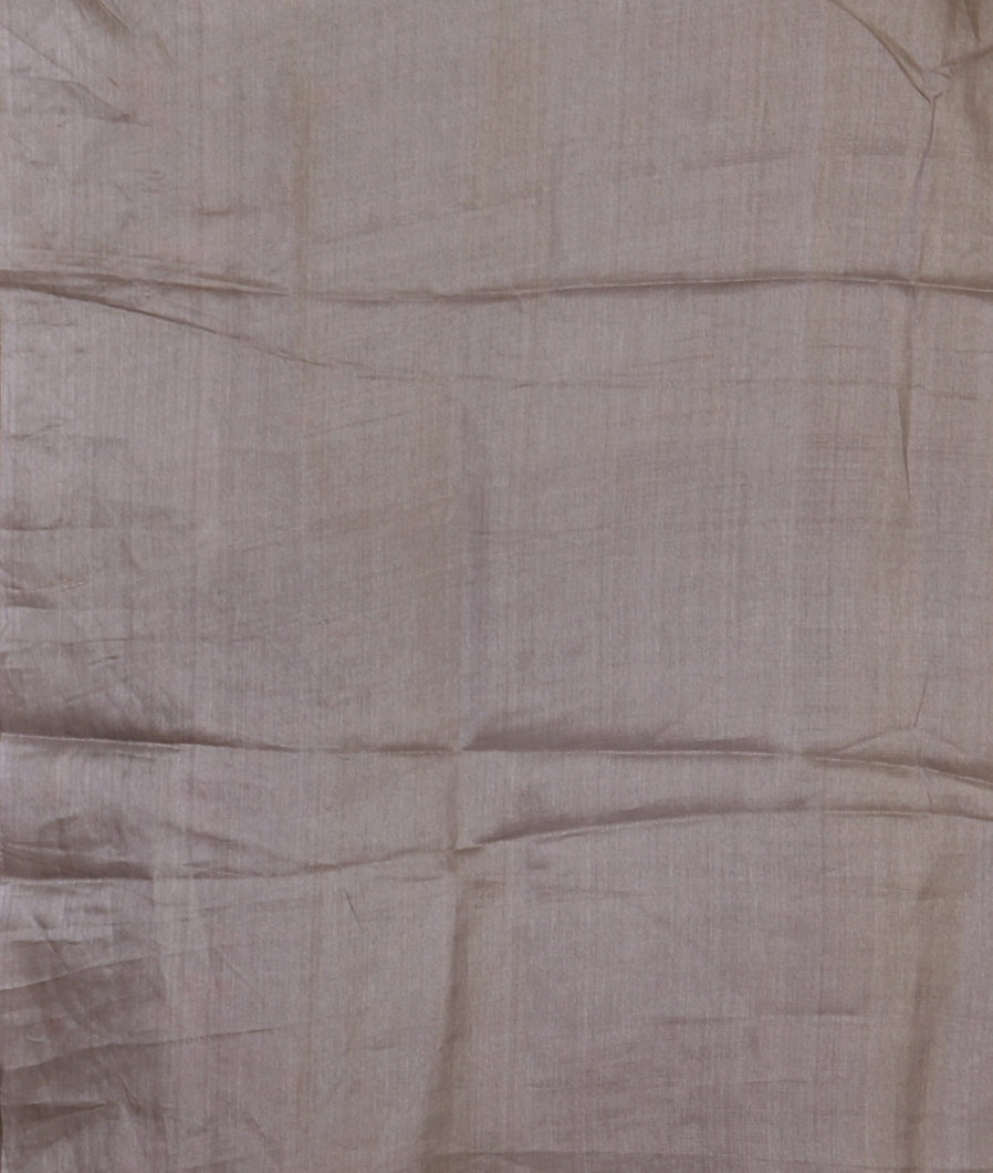 Grey Tussar Cutwork Saree T4239723