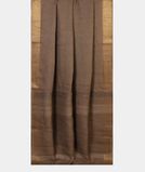 Grey Handwoven Linen Saree T4313242