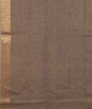 Grey Handwoven Linen Saree T4313243
