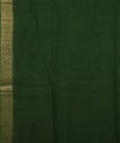 Green Handwoven Linen Saree T4313183