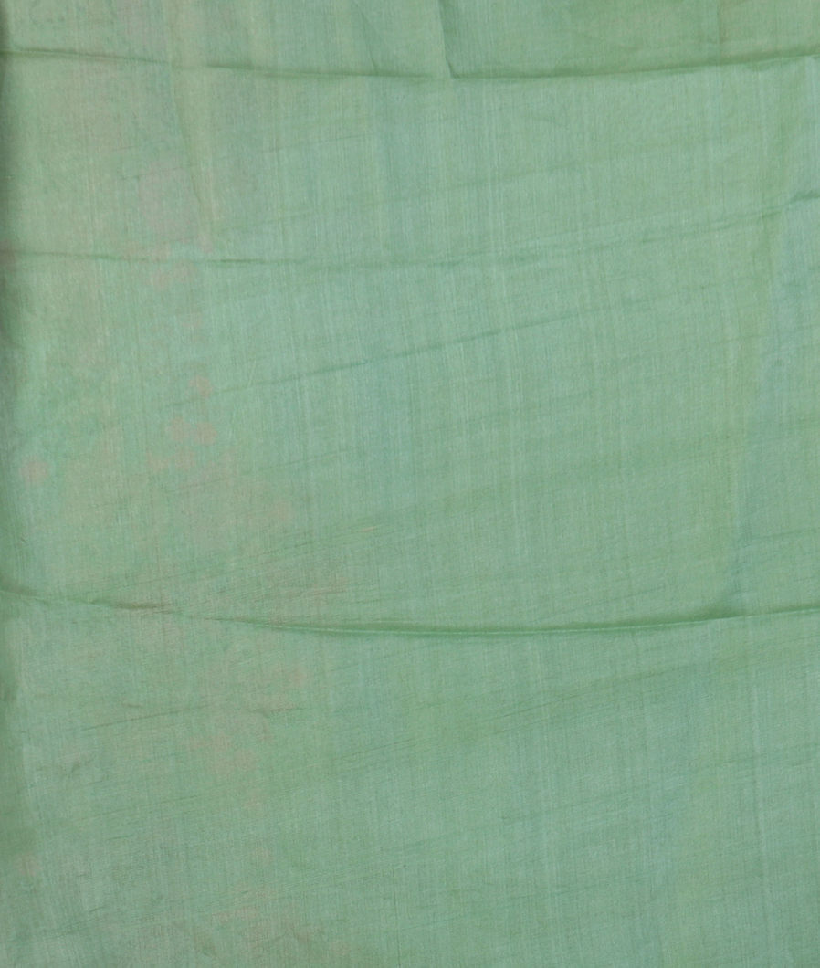 Green Tussar Cutwork Saree T4239713