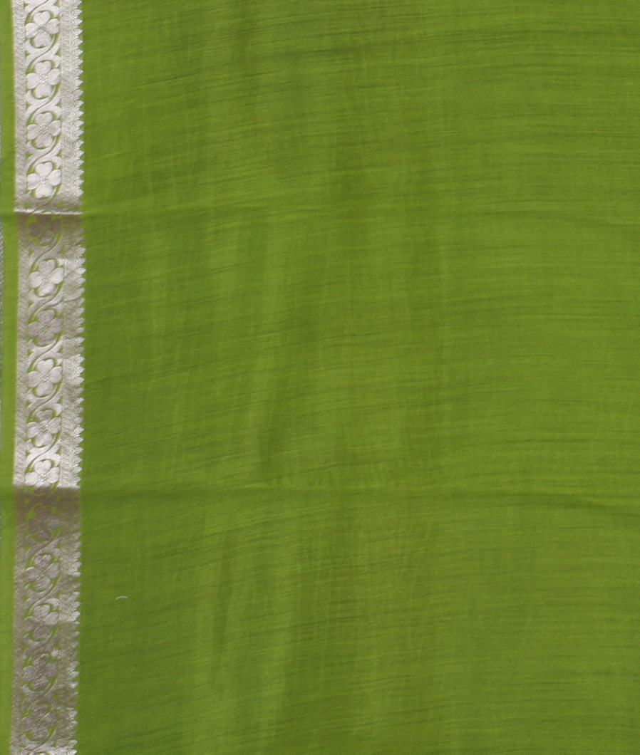 Green Kora Organza Printed Saree T4376593