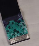 Midnight Blue Kora Organza Printed Saree T4376571