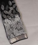 Black Kora Organza Printed Saree T4376611