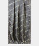 Bluish Grey Tussar Embroidery Saree T4329752