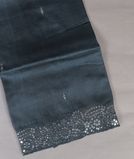 Blue Tussar Embroidery Saree T4329911
