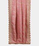 Pink Tussar Embroidery Saree T4326342
