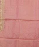 Pink Tussar Embroidery Saree T4326343