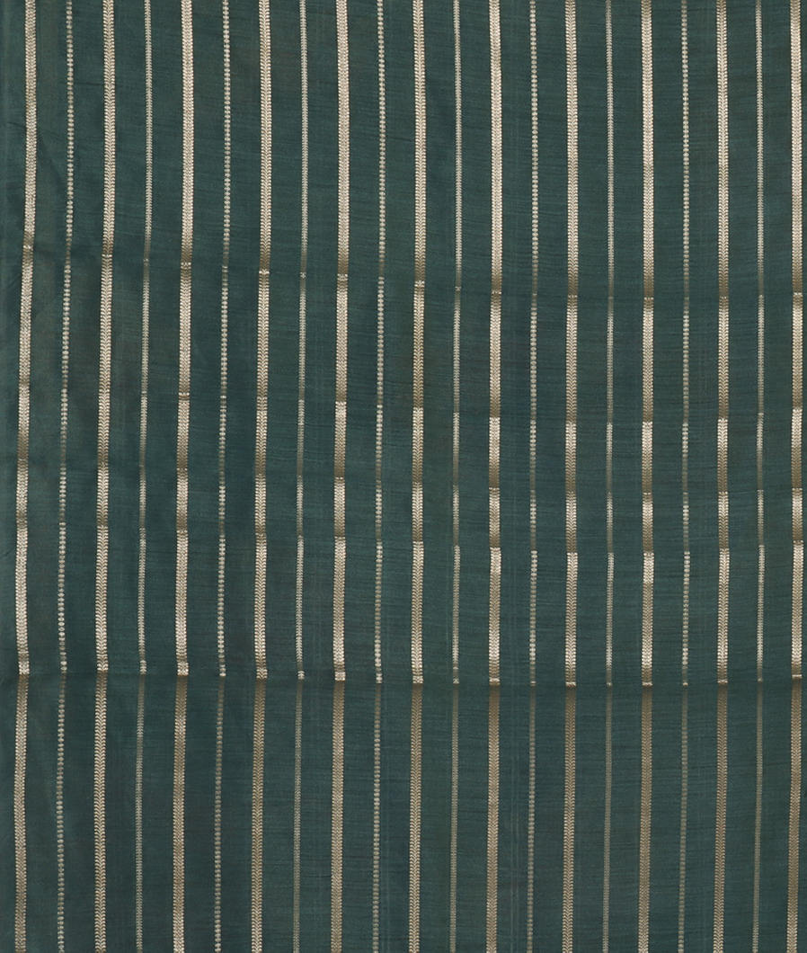 Bluish Green Kora Organza Printed Saree T4420793