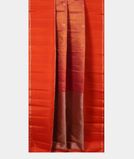 Orangish Pink Handwoven Kanjivaram Silk Saree T4266522
