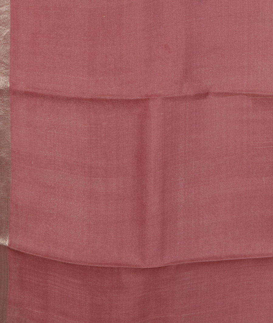 Pink Tussar Printed Saree T4389073