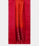 Orange Handwoven Kanjivaram Silk Saree T4375092