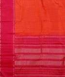 Orange Handwoven Kanjivaram Silk Saree T4375094
