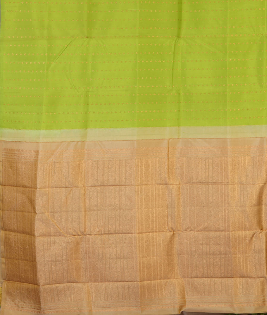 Green Handwoven Kanjivaram Silk Saree T3617444