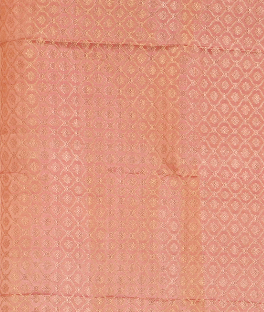 Peach Handwoven Kanjivaram Silk Saree T4423483