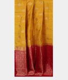 Yellow Handwoven Kanjivaram Silk Saree T4298102