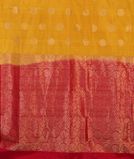 Yellow Handwoven Kanjivaram Silk Saree T4298104