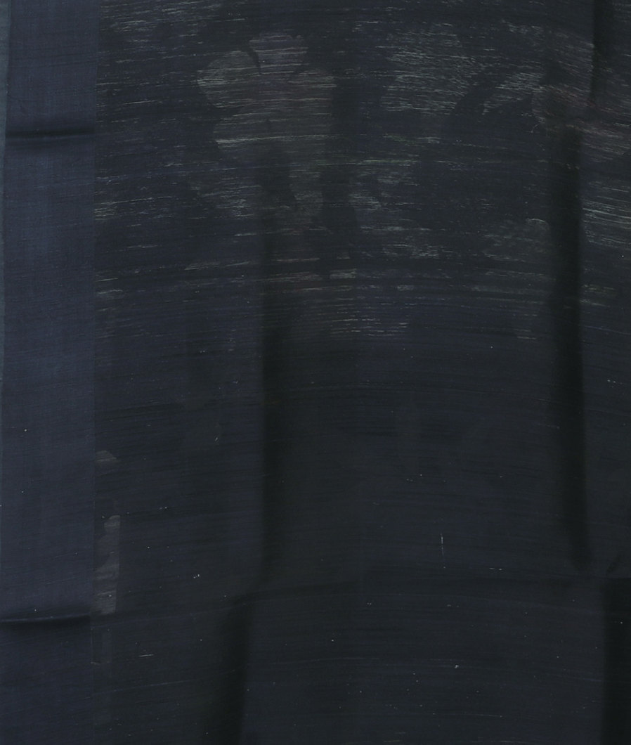 Midnight Blue Tussar Printed Saree T4435953