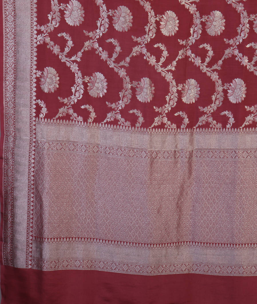 Pink Banaras Kathan Silk Saree T3964724