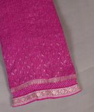 Magenta Pink Banaras Georgette Silk Saree T4355591