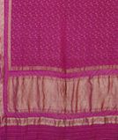 Magenta Pink Banaras Georgette Silk Saree T4355594