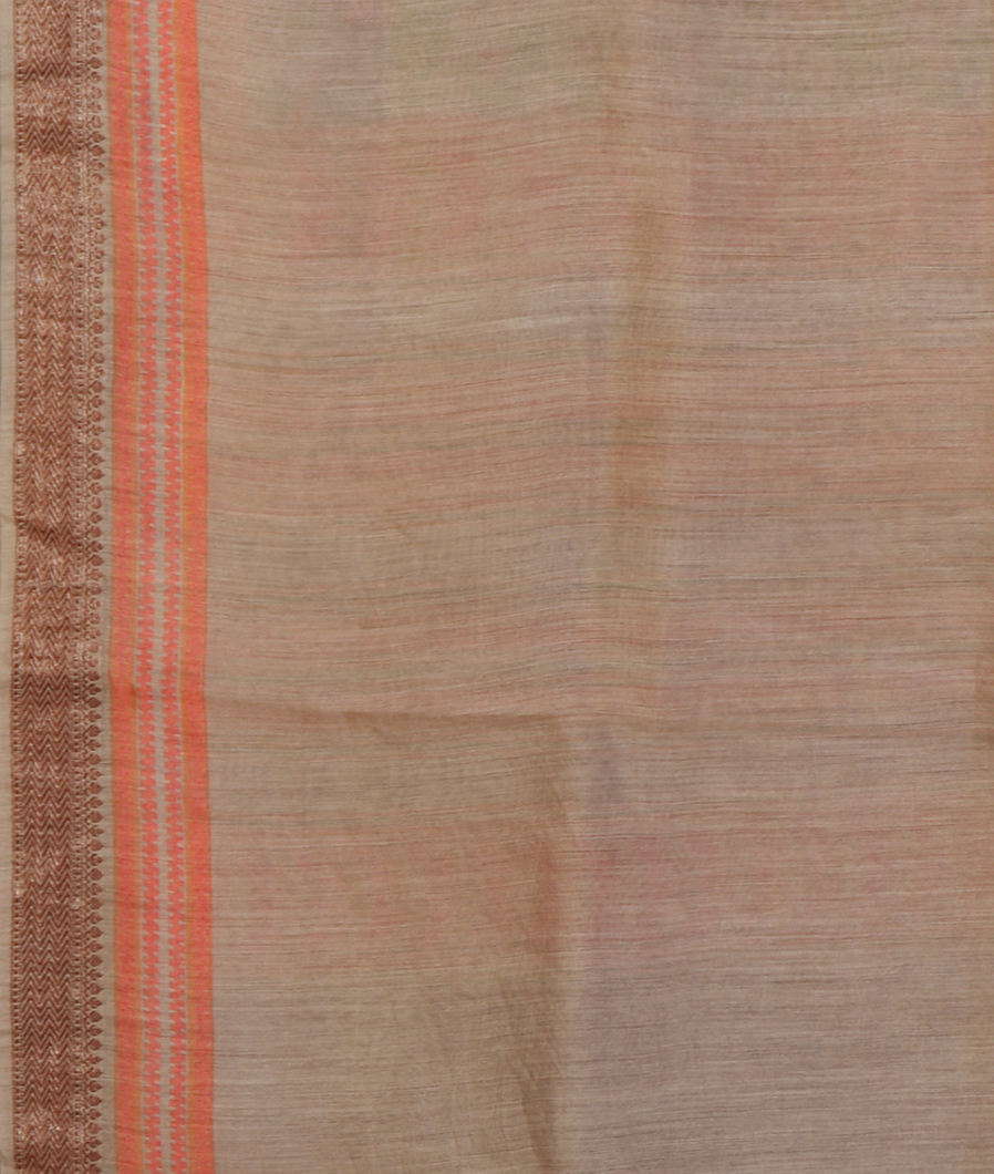 Grey Tussar Printed Saree T4302623