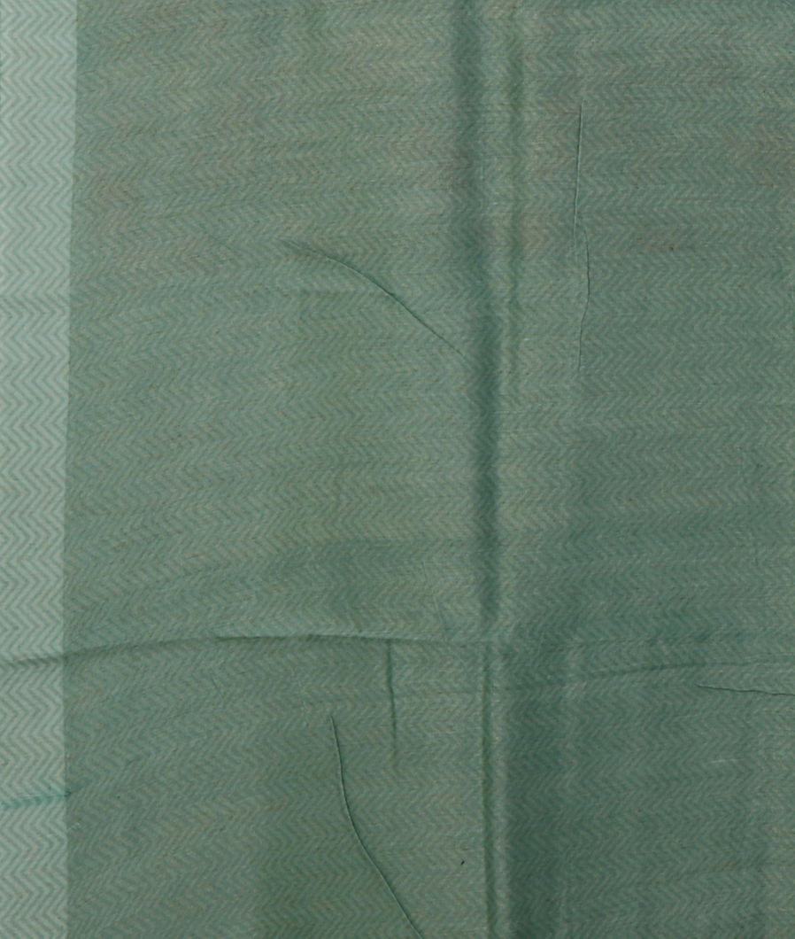 Green Soft Printed Cotton Saree T4312083