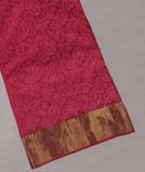 Reddish Pink Silk Kota Embroidery Saree T4115381