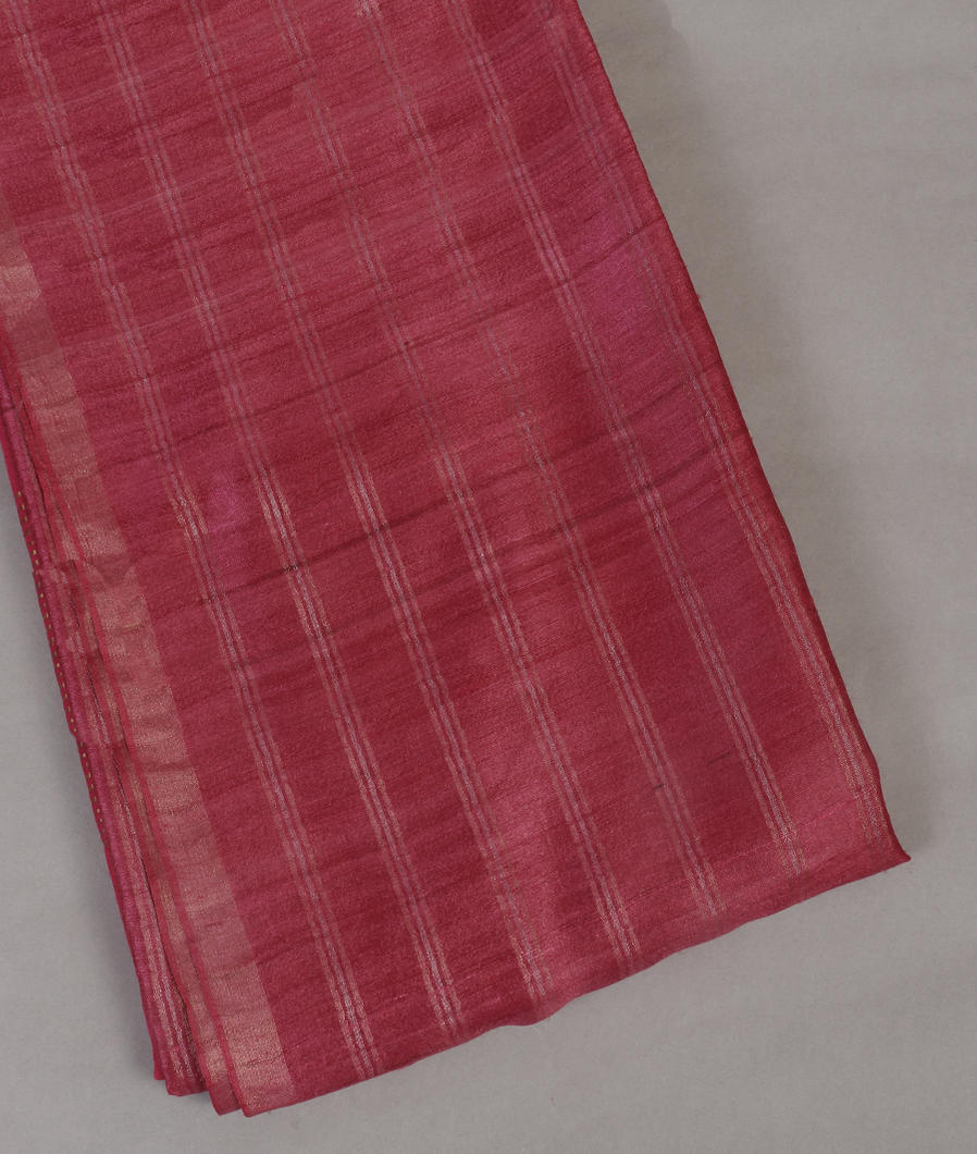 Pink Woven Tussar Saree T430998-image