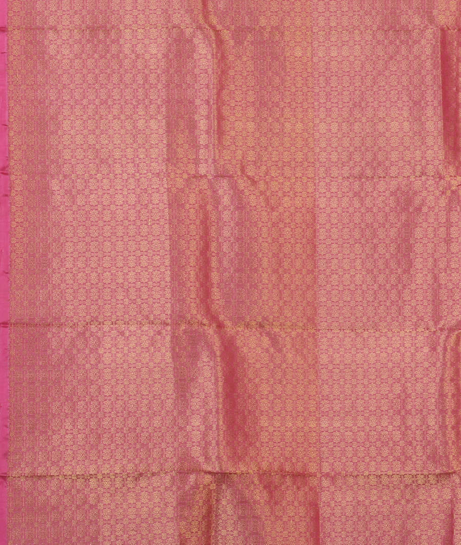 Pink Handwoven Kanjivaram Silk Saree T4298033