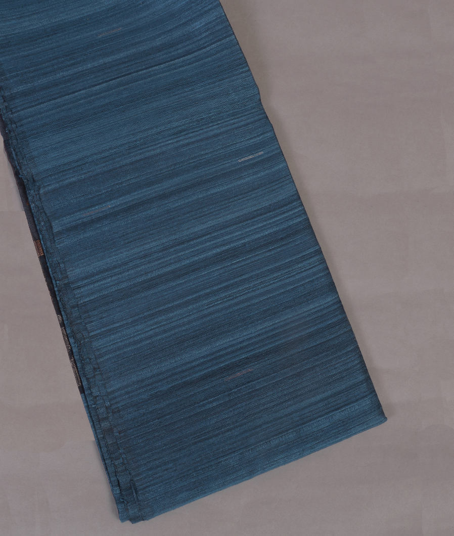 Blue Handwoven Tussar Saree T391842-image