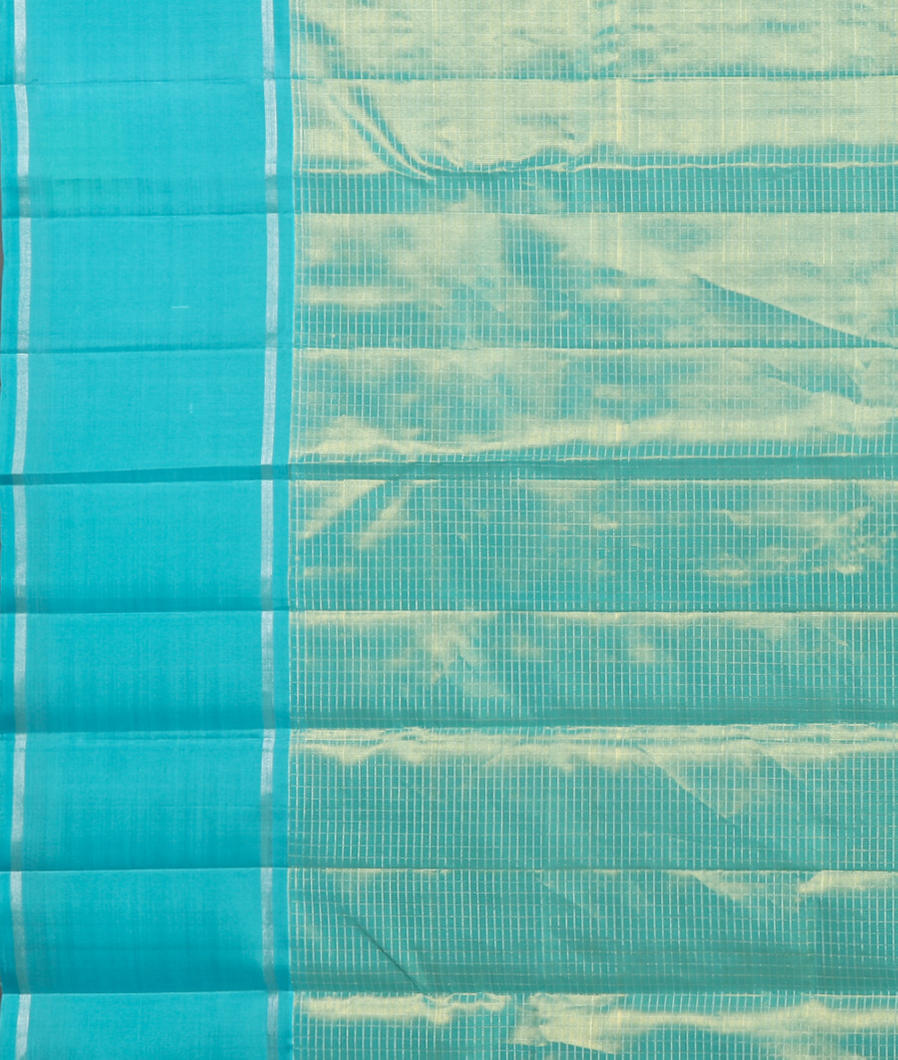 Blue Handwoven Kanjivaram Silk Saree T4375753