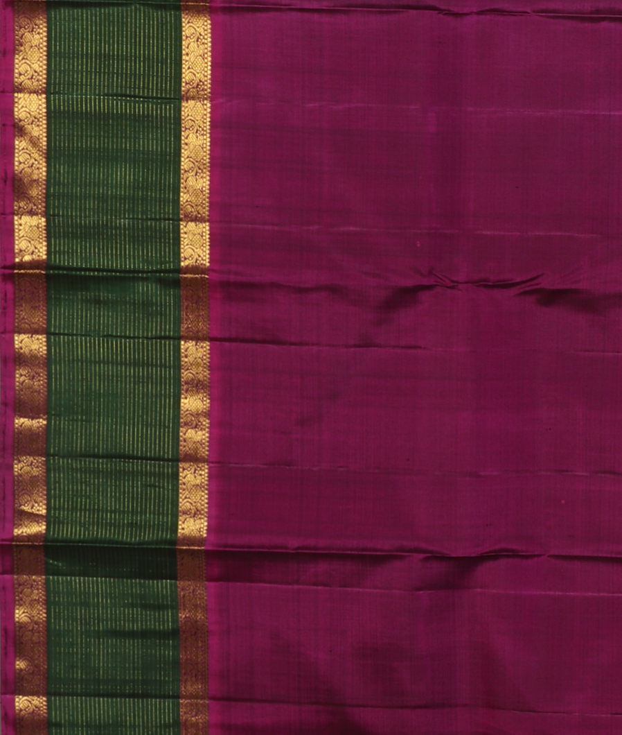 Blue Handwoven Kanjivaram Silk Saree T4371353