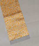 Yellow Soft Printed Cotton Saree T4311801