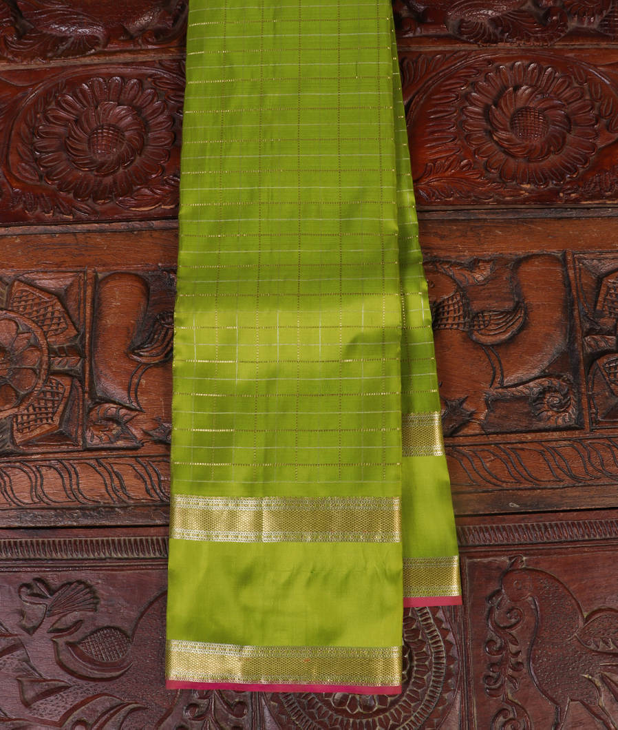 Green Handwoven Kanjivaram Silk Saree T290988-image