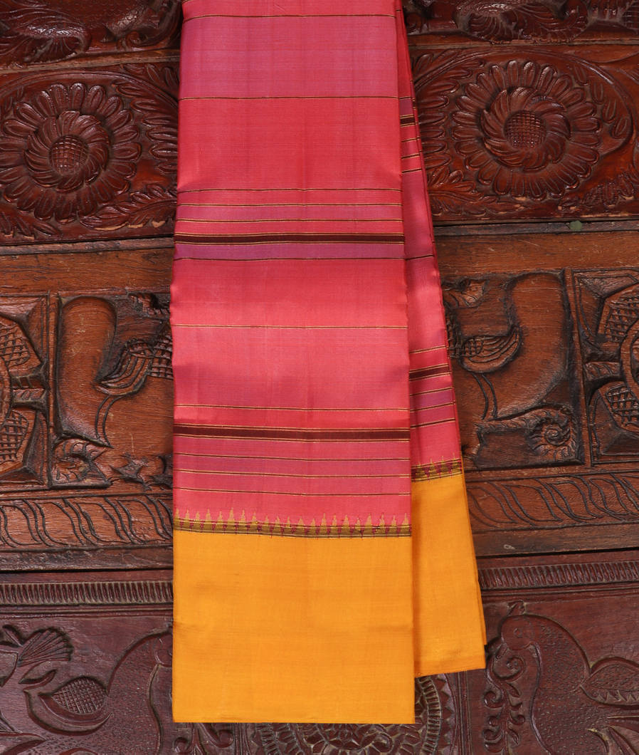 Pink Handwoven Kanjivaram Silk Saree T436291-image